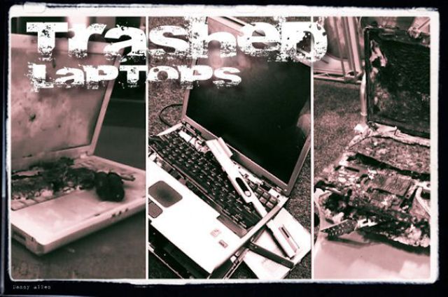 Smashed Laptops (19 pics)
