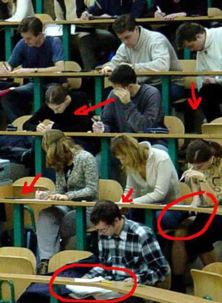 The Easiest Ways to Cheat on Your Test (20 pics)