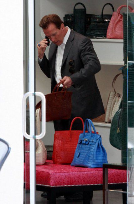 Terminator Buying a Purse. For His Wife? What a Romantic :) (5 pics)