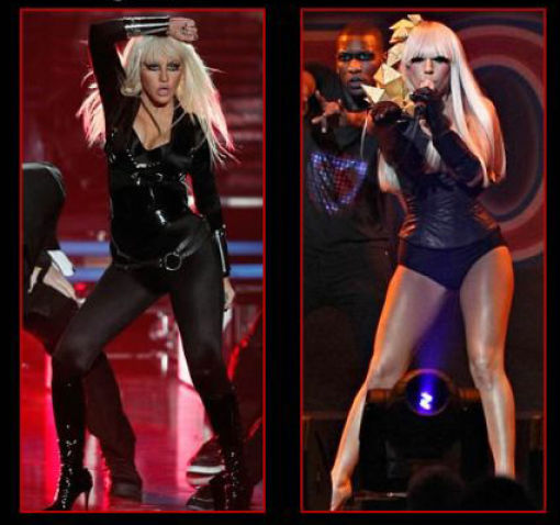 Find the Difference between Christina Aguilera and Lady Gaga (4 pics)