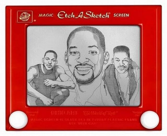 Amazing Etch A Sketch Drawings (27 pics)