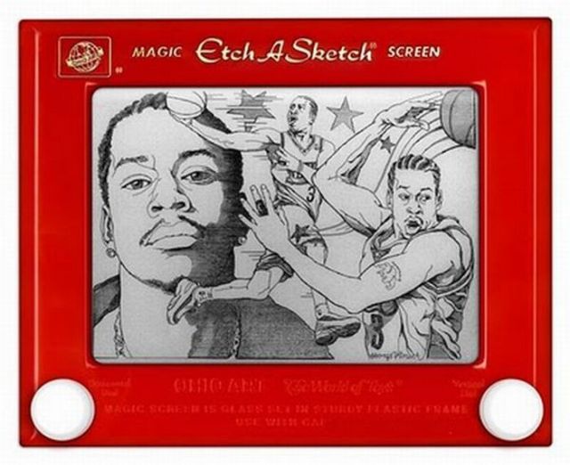 Amazing Etch A Sketch Drawings (27 pics)