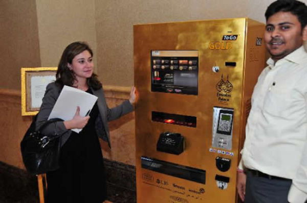 An ATM Machine That Gives Out Gold (8 pics)