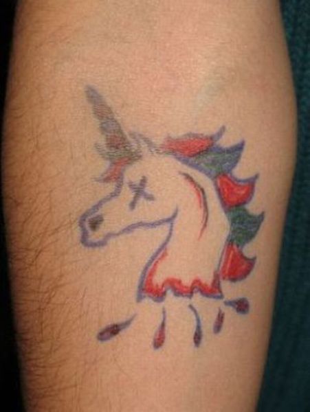 Weird Unicorn Tattoos (51 pics)