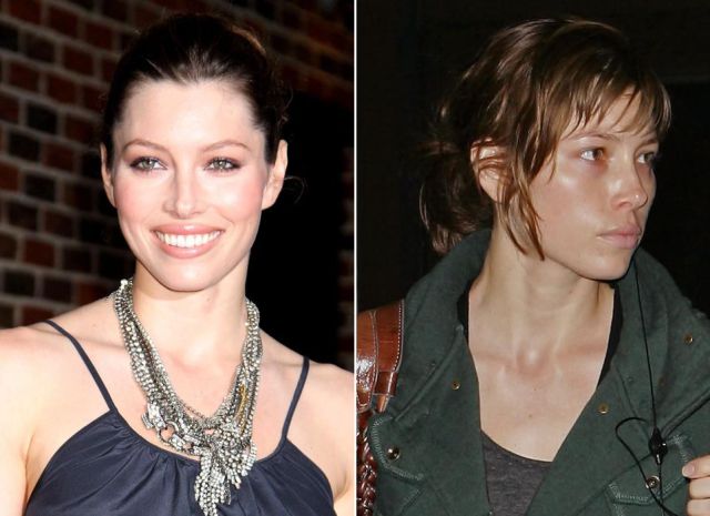 Celebrities with and without Make-Up. Part 2 (10 pics)