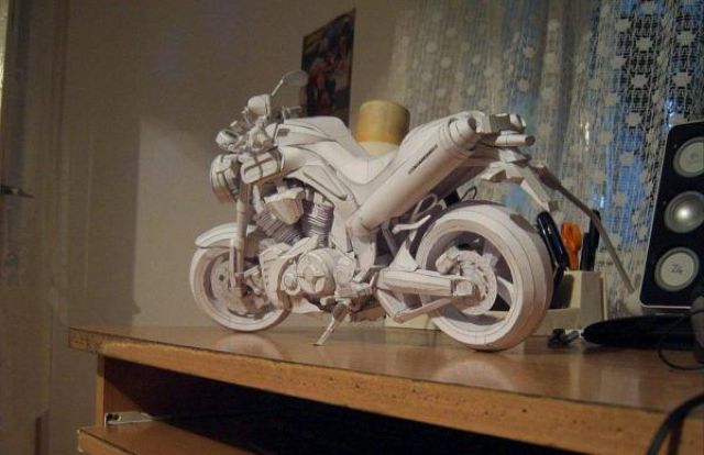 Yamaha Papercraft Sportbike (8 pics)