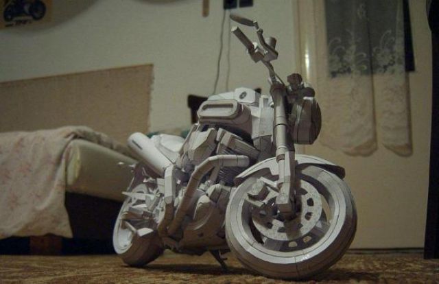 Yamaha Papercraft Sportbike (8 pics)