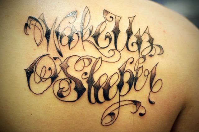 Amazing Typographic Tattoos (23 pics)