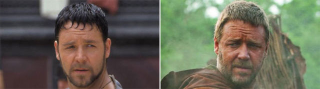 Russell Crowe: Gladiator Face vs. Robin Hood Face (7 pics)