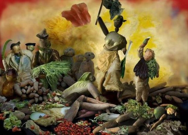 Using Vegetables to Create Famous Paintings (19 pics)