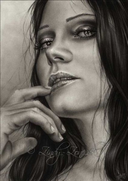 Beautiful Pencil Drawings of Women (54 pics)