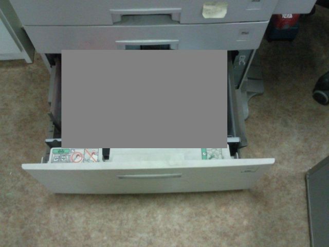 She Put Paper into a Copy Machine (2 pics)