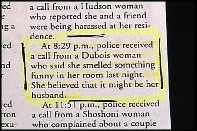 Hilarious Police Blotters (30 pics)