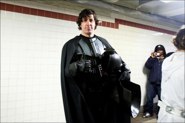"Star Wars" in the New York subway (38 pics)