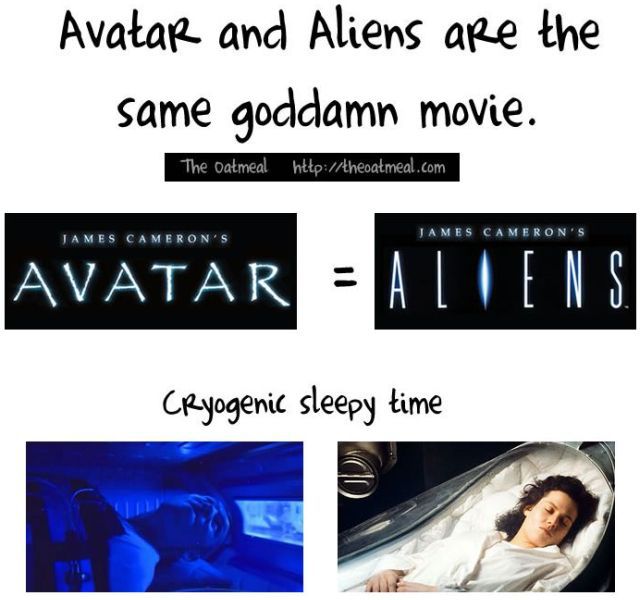 Avatar and Aliens Are Pretty Much the Same Movie (1 pic)