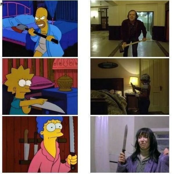 Oldie of the Day. The Simpsons and Classic Movies (11 pics)