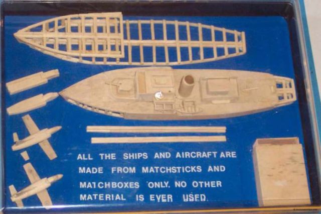 Amazing Wooden Matchboxes Ships (19 pics)