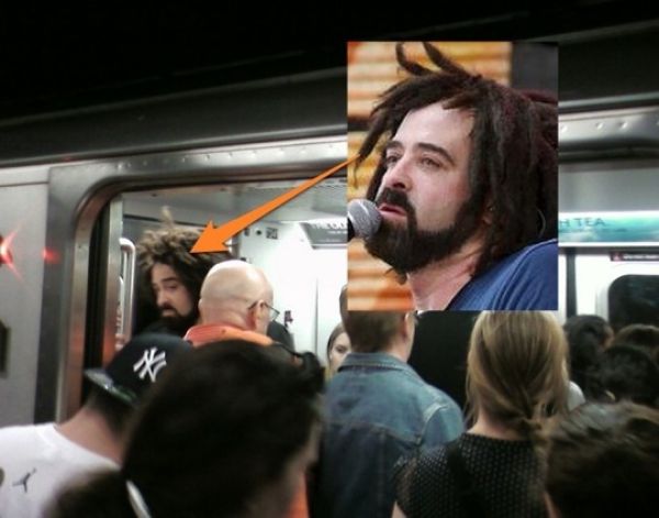 Meet Famous People in the Subway (14 pics)