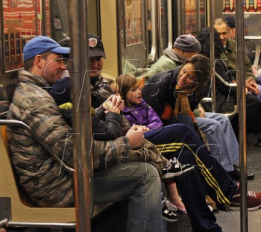 Meet Famous People in the Subway (14 pics)