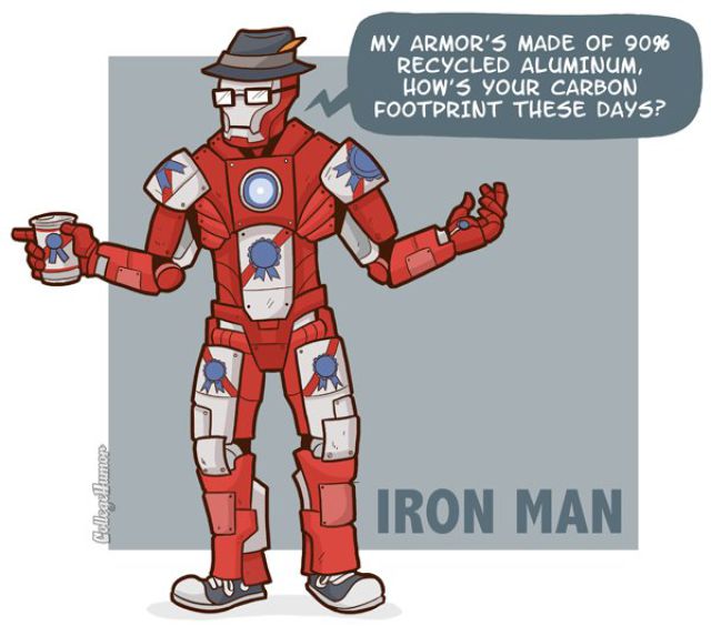 Superheroes as Hipsters (7 pics)