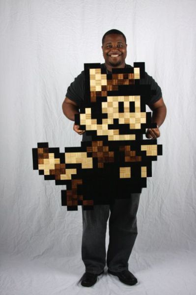 8-Bit Wood Art (46 pics)