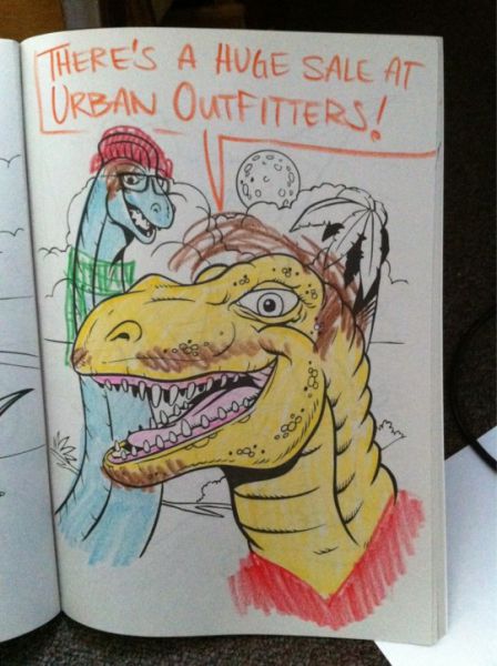 Dinosaurs as Hipsters (15 pics)