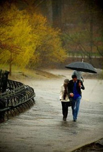 Romantic Proposal in the Rain (9 pics)