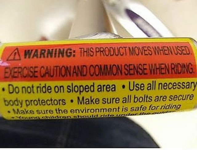 Stupid Warning Labels (23 pics)