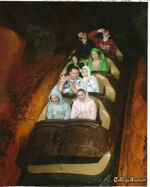 Funny Facial Expressions of Amusement Park Riders