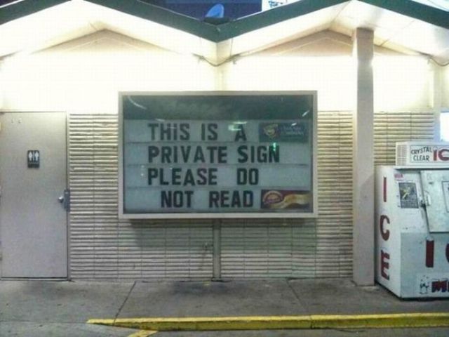 Humorous Signs