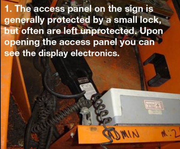 How to Hack an Electronic Road Sign