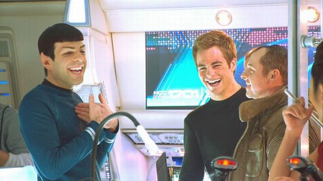 Between Takes on the Set of Star Trek