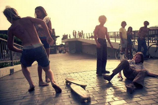 Skateboarders from the Past