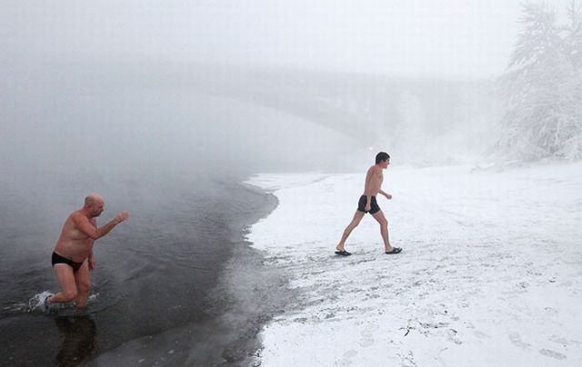 Siberian Winter Swimming