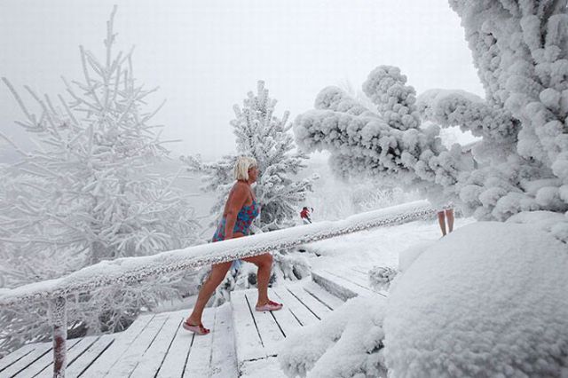 Siberian Winter Swimming