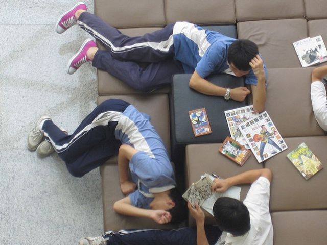 Sleeping in the Library