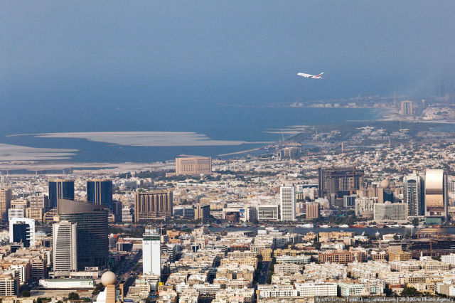 The View from Burj Khalifa, the Tallest Building in the World