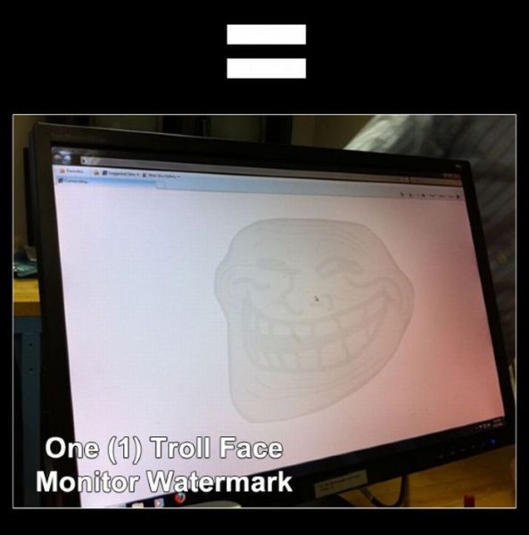"Trolling" a Monitor with a Watermark