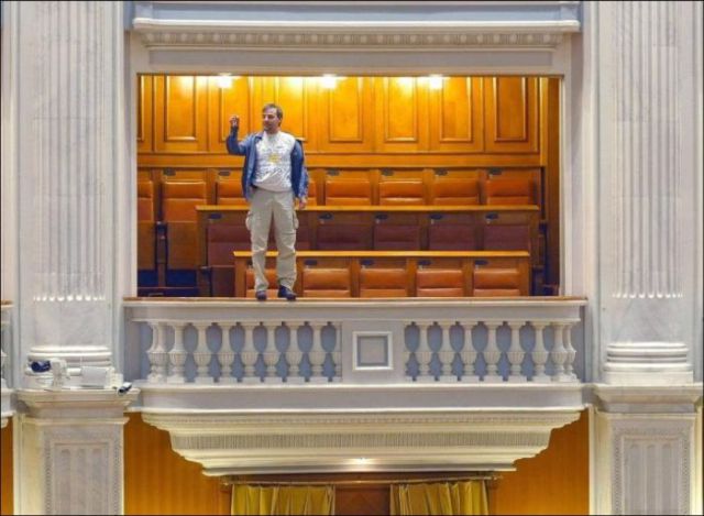 Shock in the Parliament of Romania