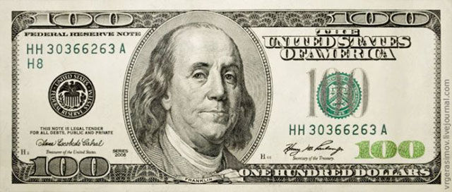 A Macro Look at 100 Dollar Bill