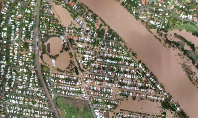 The Devastation Caused by the Brisbane Floods: Before and After