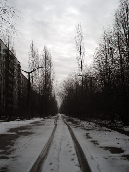 Wintertime at a Nuclear Disaster Site