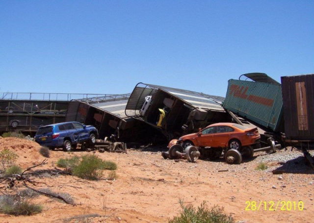 Flying Debris From a Train