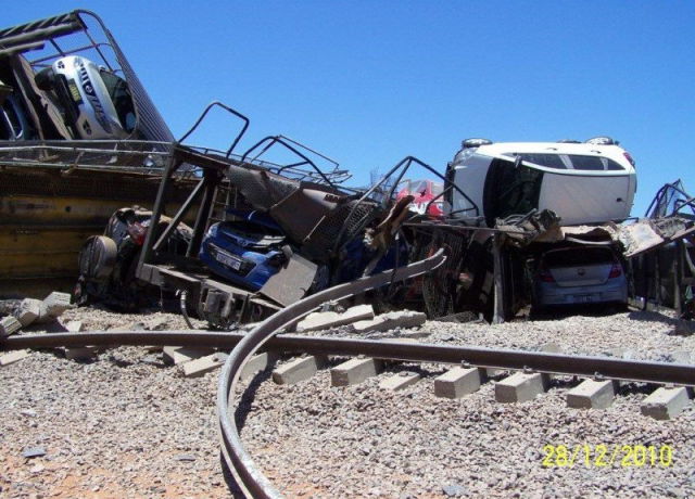 Flying Debris From a Train