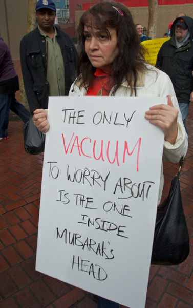 Protest Signs against Mubarak Protest Signs against Mubarak