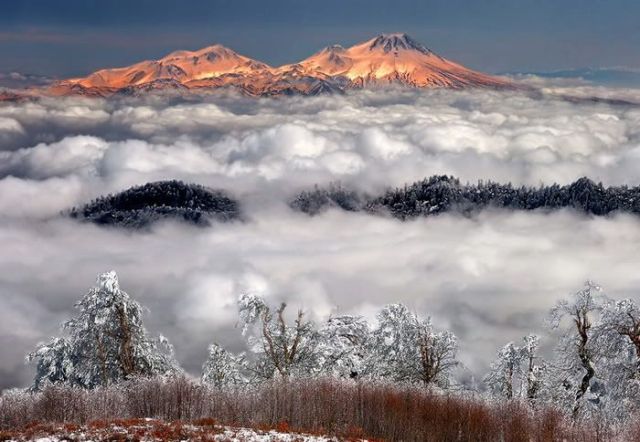 Beautiful Mountains in Winter