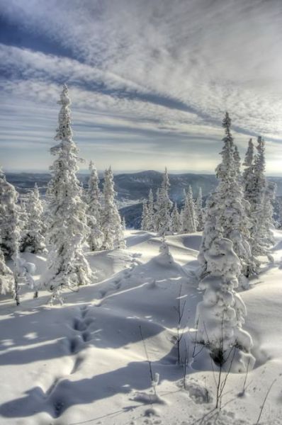 Beautiful Mountains in Winter