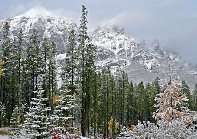 Beautiful Mountains in Winter