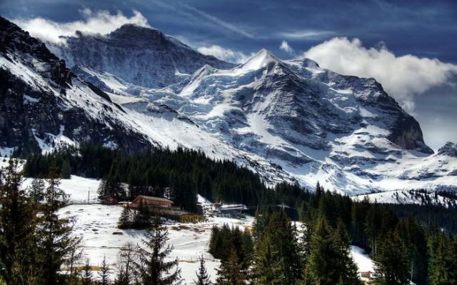 Beautiful Mountains in Winter