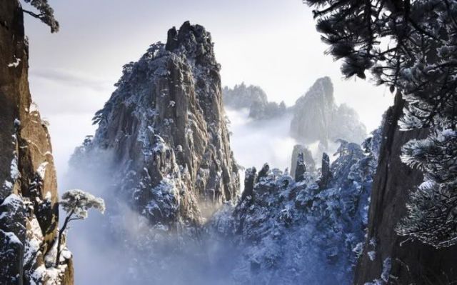 Beautiful Mountains in Winter